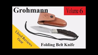 Grohmann Folding Belt Knife Review [upl. by Wurst]