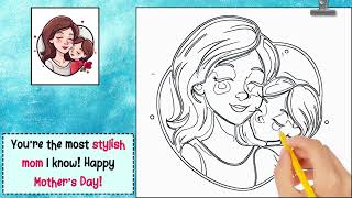 How to Draw Something for Mothers Day❤️ [upl. by Etnoved880]