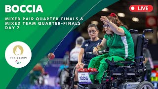 Boccia  Mixed Team amp Mixed Pair Quarter Final Matches  Day 7 [upl. by Other]