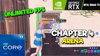 RTX 3060 Ti amp I711700F  Fortnite Chapter 4 Benchmark  ARENA  1440p [upl. by Hafinah233]