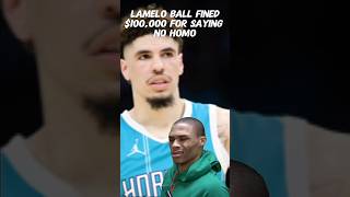 Lamelo Ball gets fined 100000 for saying NO HOMO in postgame interview lameloball NBA Clips [upl. by Roht]