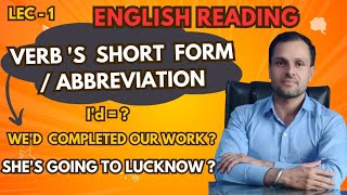 Verbs Short Form I Verbs Abbreviation I Contractions in English By VS Chauhan [upl. by Fezoj]