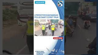 DETIKDETIK 2 Pemotor Diamankan Polisi saat Aksi Vandalisme Truk [upl. by Haniraz]