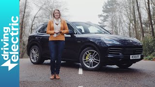 Porsche Cayenne EHybrid review  DrivingElectric [upl. by Beora]