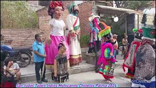 Indios Mohicanos 💚🤍💛 San Judas Tadeo 💛🤍💚 Chinelos Familia Palma 😀👍 En Santa Cruz de la Paz [upl. by Enerol]