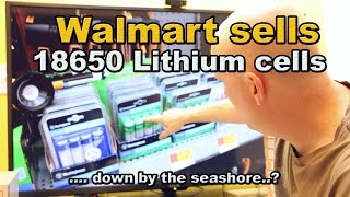 walmart sells 18650 lithium battery cells [upl. by Arbma]