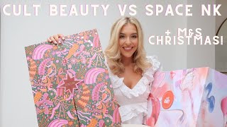 Space NK V Cult Beauty Advent Calendars Marks amp Spencer Christmas Food Test Bestie Date Night Vlog [upl. by Downs]