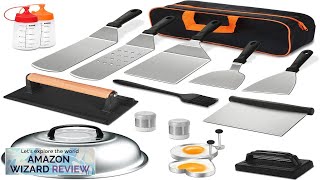 18PCS Griddle Accessories Kit Flat Top Grill Accessories Set for Blackstone Review [upl. by Bette-Ann24]