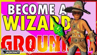 GROUNDED How To Unlock Wizard Hat And Magic Staves  10 Wizard Gameplay [upl. by Eednus]