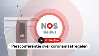 Persconferentie over coronamaatregelen [upl. by Ravilob429]