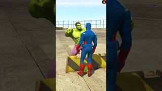 GTA V Superhero vs hulk Slap Battles  who will win 🔥 shorts [upl. by Obbard]