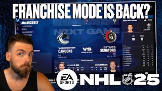 EVERYTHING COMING TO FRANCHISE MODE IN NHL 25 [upl. by Kidd]