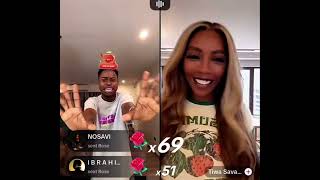 Tiwa savage live with PELLER part one😂 [upl. by Asilak]