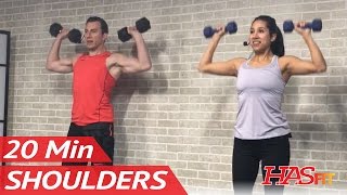 20 Min Shoulder Workout for Women amp Men at Home with Dumbbells  Deltoid Exercises for Shoulders [upl. by Burack175]