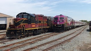 Chasing the MBTA Cape Flyer and Cape Cod Central [upl. by Ruphina]