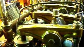 Starting and running of an Industrie 2D4 diesel engine [upl. by Ycal]