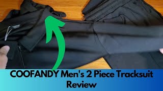 COOFANDY Mens 2 Piece Tracksuit Review🏃‍♂️🏃‍♀️ [upl. by Anitsirhk838]