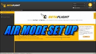 Air Mode Set Up In Betaflight plus idle speed [upl. by Gilges939]