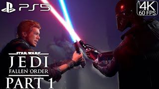 Star Wars Jedi Fallen Order Walkthrough Part 1  No Commentary  4K HDR 60FPS [upl. by Stalder]