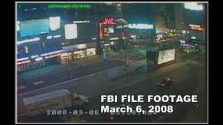 Video Footage of Suspect in 2008 Times Square Bombing [upl. by Ecnaled]