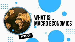 What is Macroeconomics [upl. by Aneg]