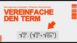 Klammer mit Wurzel ausmultiplizieren  Term mit Wurzeln vereinfachen  Teilweises Wurzelziehen  184 [upl. by Lumpkin]