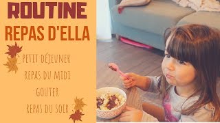 ROUTINE REPAS DUN ENFANT DE 3 ANS  VERSION AUTOMNE [upl. by Ibrab]