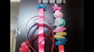 HOW TO MAKE HAIR CLIPS ORGANIZERDIY HAIR PIN ORGANIZERsimplified home diy [upl. by Chobot]