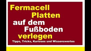 Fermacell Platten kleben verlegen bei Fußbodenheizung Montage Trockenestrich [upl. by Daryl50]