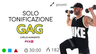 GAG Allenamento Gambe Addominali e Glutei Avanzato Con Pesi [upl. by Florenza538]