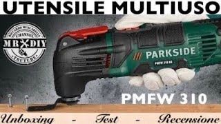 Recensione utensile multifunzione elettrico PMFW 310 D2 Multiuso PARKSIDE LIDL Come funziona si usa [upl. by Ardiedak]