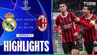 HIGHLIGHTS  Real Madrid vs Milan  UEFA Champions League 2425  TUDN [upl. by Albertine]