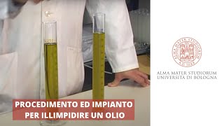 Procedimento ed impianto per illimpidire un olio [upl. by Layap]