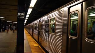 MTA Subways Brooklyn Bound A Train Set Of Budd R32 Cars Departing 42nd Street [upl. by Drauode]