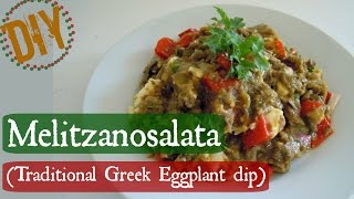 DIY Melitzanosalata Traditional Greek Eggplant dip [upl. by Wilda129]