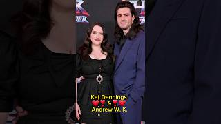 Kat Dennings amp Andrew W K celebrities celebritiescouple shotrs [upl. by Eirlav]