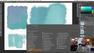 Demonstração Brushes Aquarela para Photoshop  FRANCIS DE CRISTO [upl. by Anerahs]