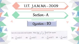 IIT JAM 2009 Mathematics  Question 10  Leibnitz Rule  Differentiation Under Integral sign [upl. by Arrol]