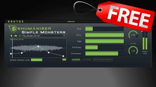 【Limited Time Free】Best Free VST Plugin for Vocal FX amp Mixing Dehumaniser Simple Monsters Krotos [upl. by Nebe]