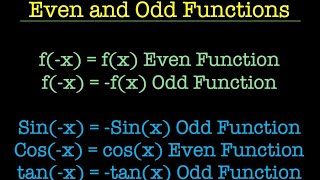 33 Even and Odd Functions [upl. by Particia862]