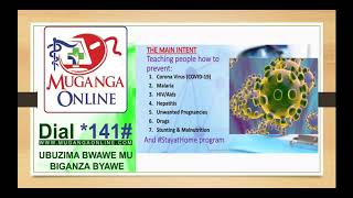 MUGANGA ONLINE Digital Health Users Guidance DIAL141 [upl. by Jarib]