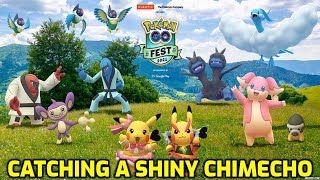 Pokémon GO  Catching a Shiny Chimecho [upl. by Oyr]