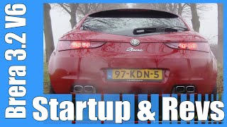 Alfa Romeo Brera 32 V6 Q4 LOUD StartUp  Revs Exhaust Sound [upl. by Warfold437]