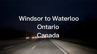 Windsor to Waterloo Ontario Canada [upl. by Atteiram]