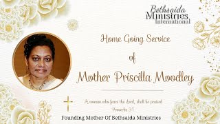 The Home Going Service of Mother Priscilla Moodley [upl. by Llertniuq937]