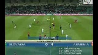 Slovakia  Armenia 04 Qualifiers 2012 [upl. by Lansing]