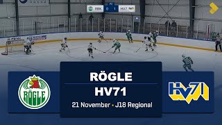 HIGHLIGHTS  Rögle  HV71  J18 Regional [upl. by Joliet889]