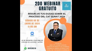 2do Webinar CAT SUNAT 2024 [upl. by Ahcila]