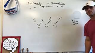 Arithmetic vs Geometric Sequences in Algebra [upl. by Vinia]