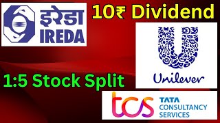 TCS LTD  IREDA  HUL • Stocks Declared High Dividend Q2 Result Bonus amp Split With Ex Dates [upl. by Omora]